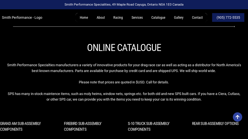 Online Catalogue smith auto parts