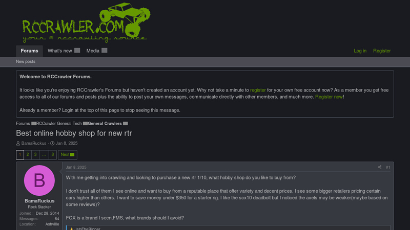 online hobby shop for new rtr rc car parts online