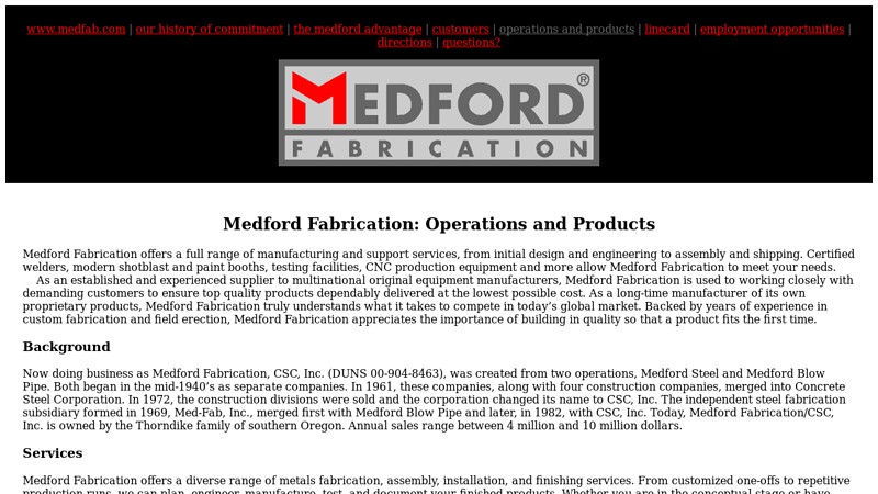 Operations and Products car parts medford oregon