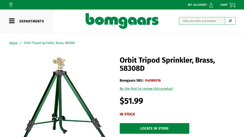 Orbit Tripod Sprinkler, Brass, 58308D orbit sprinkler tractor parts