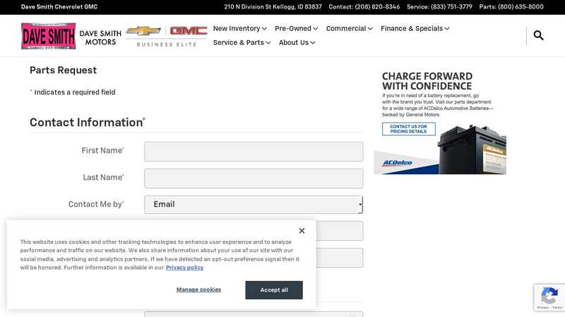 Order Parts daves truck parts