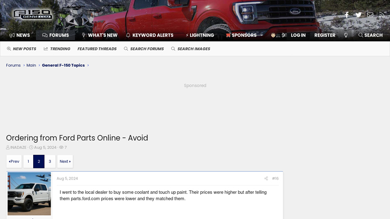 Ordering from Ford Parts Online - Avoid discount ford parts online