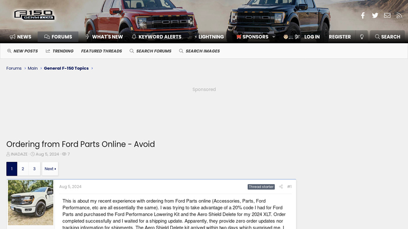 Ordering from Ford Parts Online - Avoid ford f150 parts catalog free