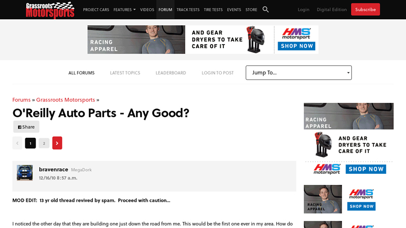 O'Reilly Auto Parts - Any Good? oreillys auto parts discount