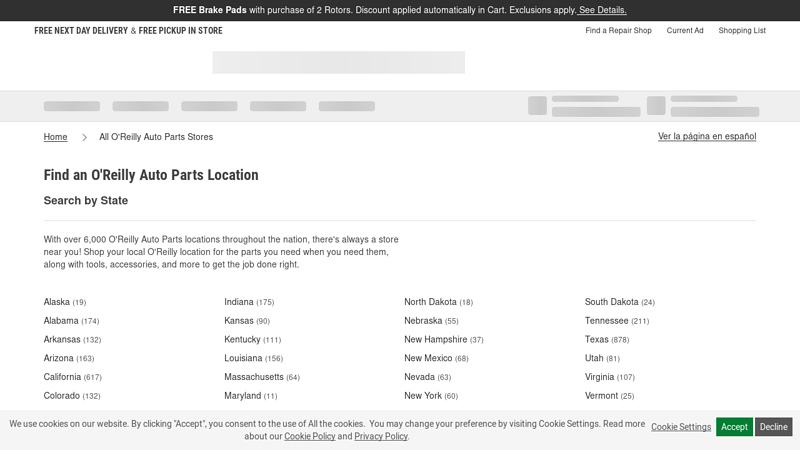 O'Reilly Auto Parts Near Me auto parts store near my current location