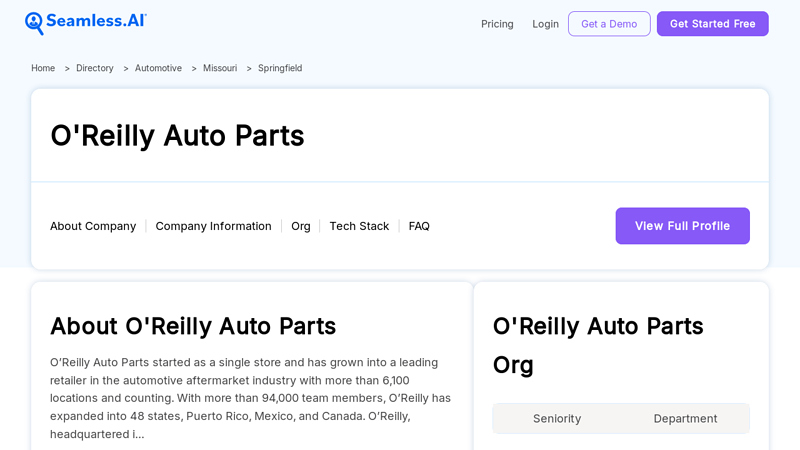 O'Reilly Auto Parts Staff Directory, Phone & Corp Office o'reilly auto parts headquarters