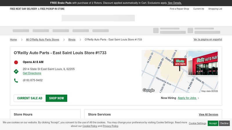 O'Reilly Auto Parts Store #1733 auto parts in st louis