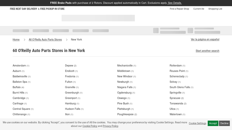 O'Reilly Auto Parts Stores in New York o'reilly auto parts stores