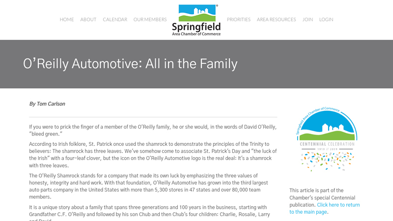 O'Reilly Automotive: All in the Family oreillys auto parts springfield oregon