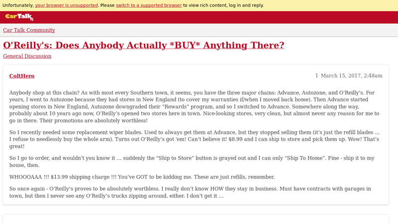 O'Reilly's Auto Parts oreillys auto parts stores near me