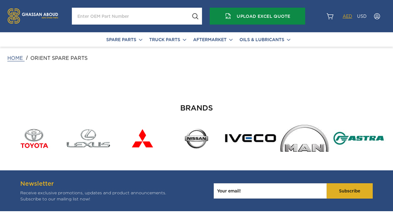 Orient spare parts orient auto parts