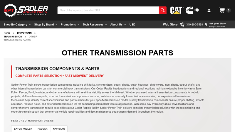 OTHER TRANSMISSION PARTS transaxle truck parts