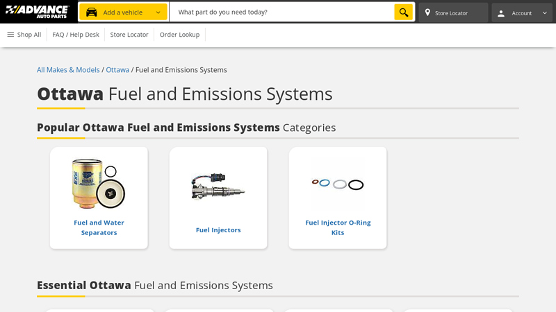 Ottawa Fuel and Emissions Systems advance auto parts ottawa ks