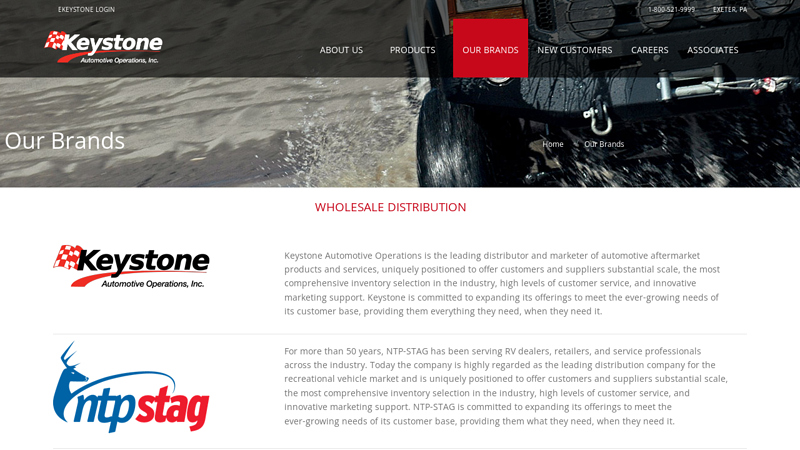 Our Brands keystone aftermarket auto parts