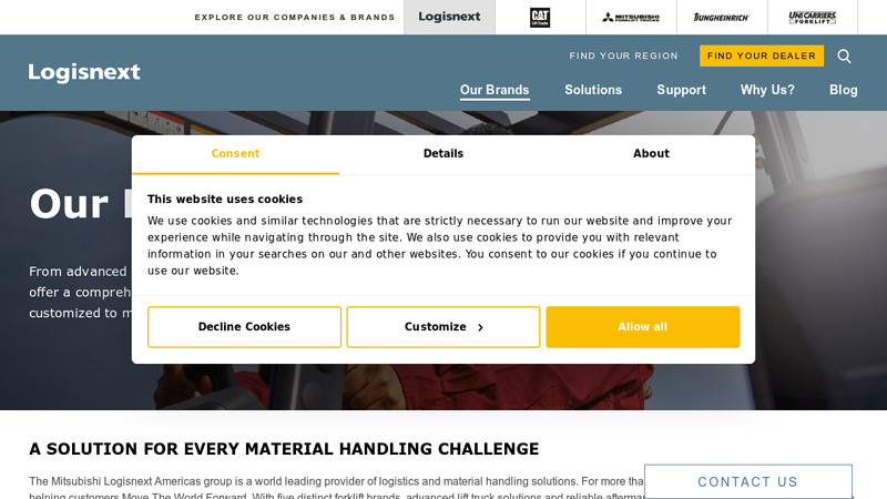 Our Brands mitsubishi fork truck parts