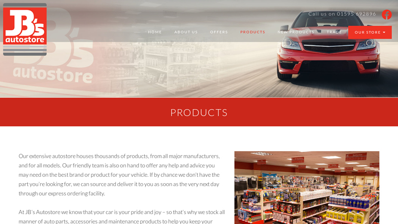 Our Car Parts and Products jb car parts