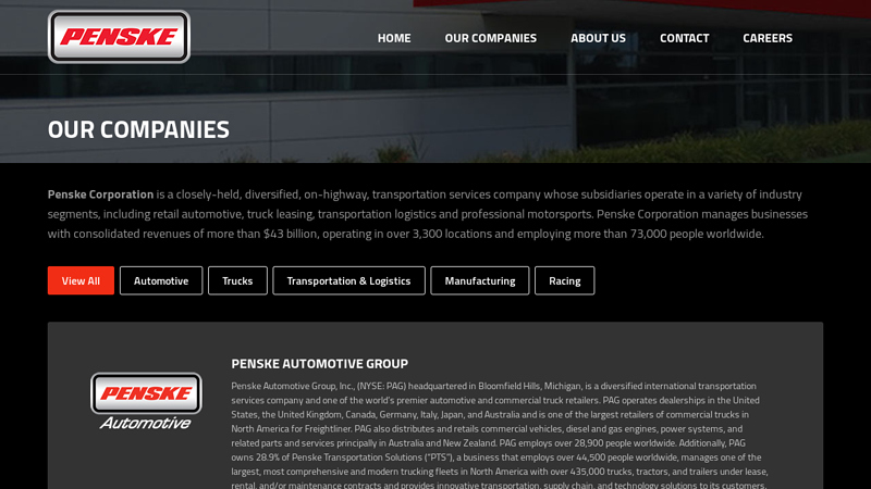 Our Companies premier auto and truck parts