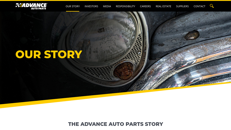 Our Story auto parts advance auto