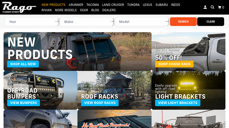 Overlanding Parts and Accessories toyota off road parts