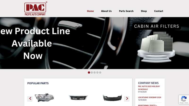 Pacific Auto Company pac auto parts