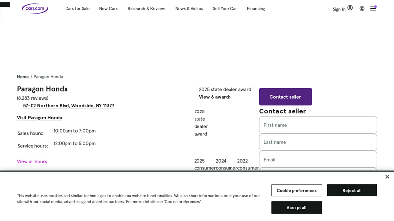 Paragon Honda - Woodside, NY paragon honda parts queens