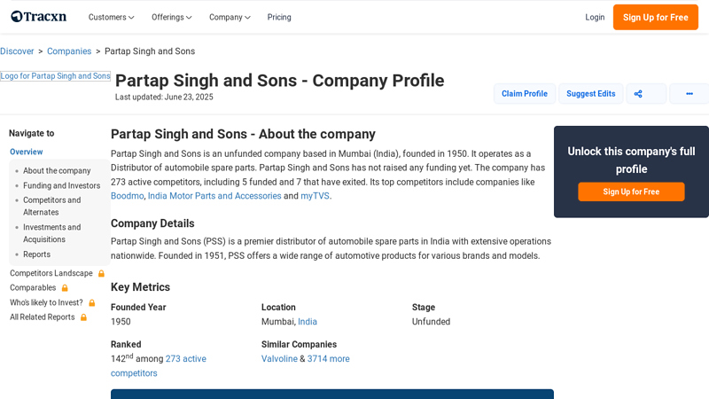 Partap Singh and Sons singh auto parts