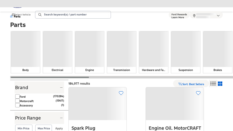 Parts ford f 150 parts