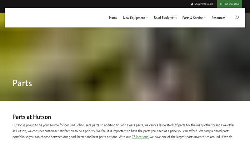 Parts used john deere tractor parts