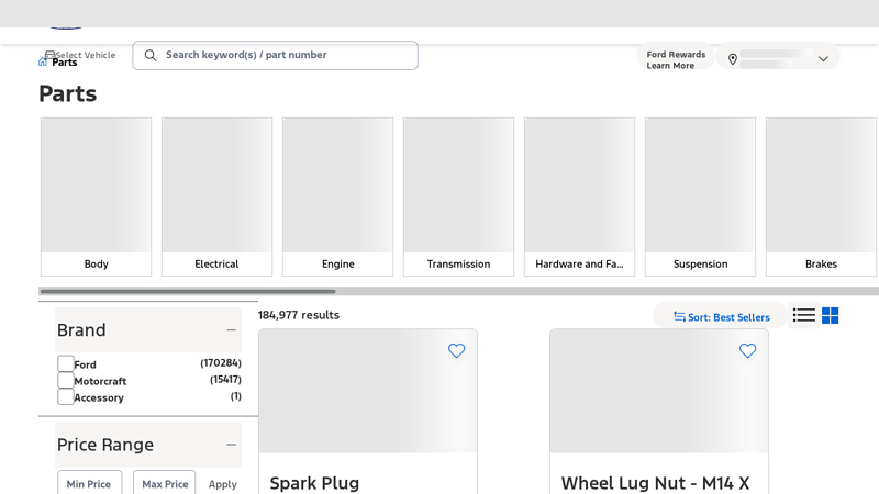 Parts ford oem parts dealer