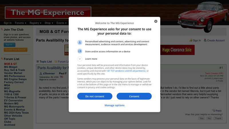 Parts Availibility for MGB : MGB & GT Forum mgb car parts