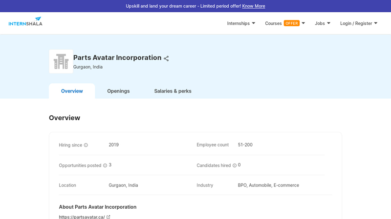 Parts Avatar Incorporation Company Profile & Overview avatar auto parts