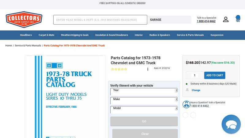 Parts Catalog for 1973 1970 gmc truck parts