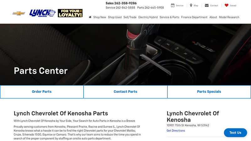 Parts Center auto parts kenosha