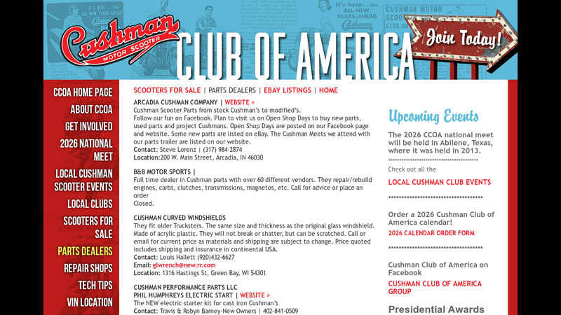 PARTS DEALERS cushman motor scooter parts