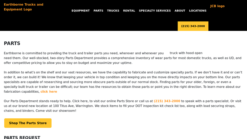 Parts Department philadelphia truck parts