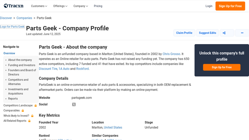 Parts Geek geek auto parts