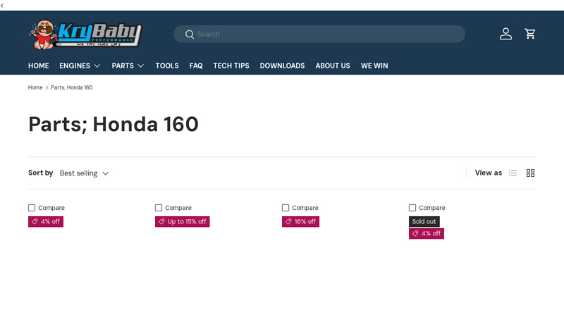 Parts; Honda 160 honda gx160 racing parts