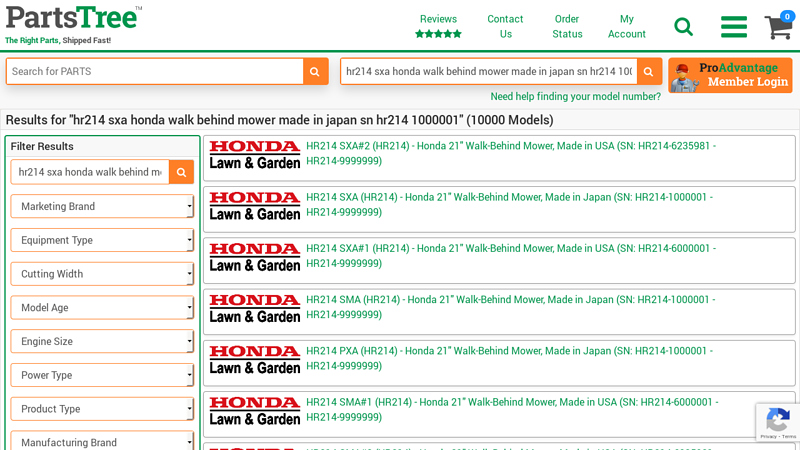 Parts Lookup and OEM Diagrams honda hr214 parts