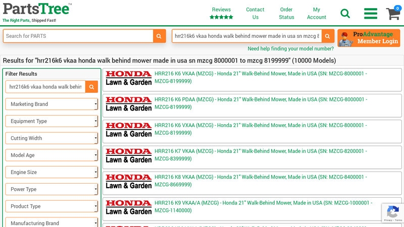 Parts Lookup and OEM Diagrams honda hrr2169vla parts