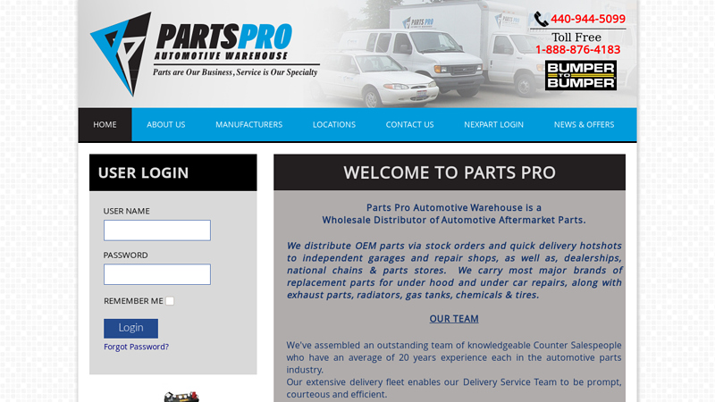 Parts Pro Automotive Warehouse akron used car parts