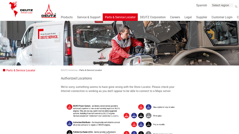 Parts & Service Locator deutz tractor parts