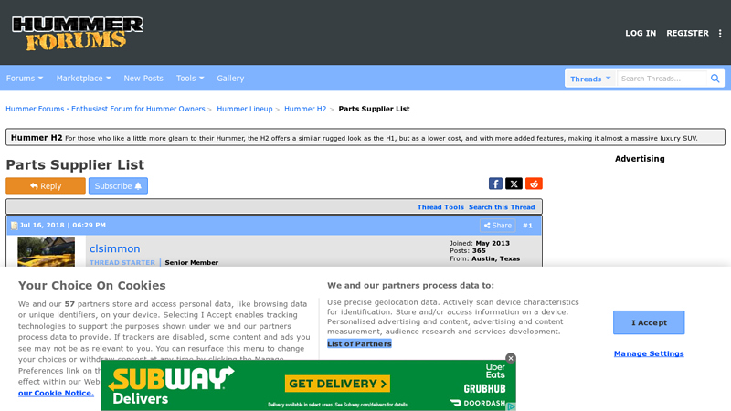 Parts Supplier List hummer h3 car parts