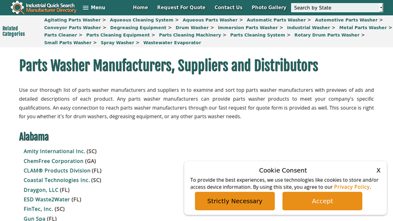 Parts Washer Manufacturers, Suppliers and Distributors auto parts washer