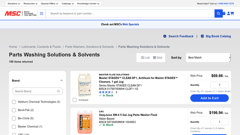 Parts Washing Solutions & Solvents auto parts cleaner solvent