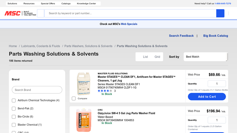 Parts Washing Solutions & Solvents auto parts washer solvent