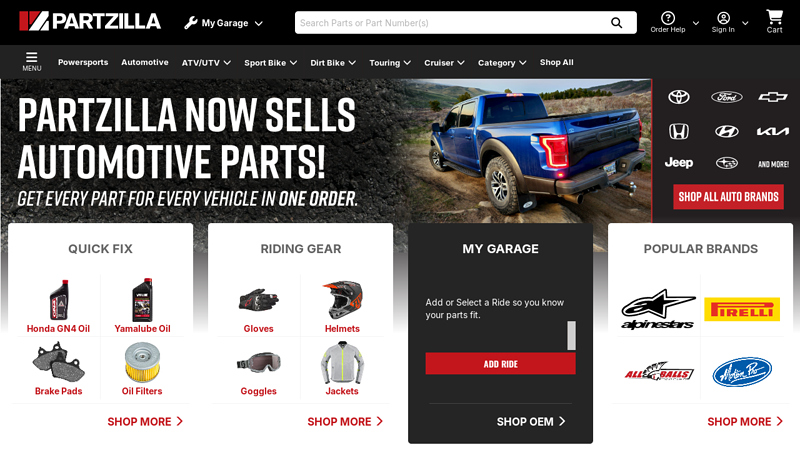 Partzilla Auto Parts honda outboard parts near me