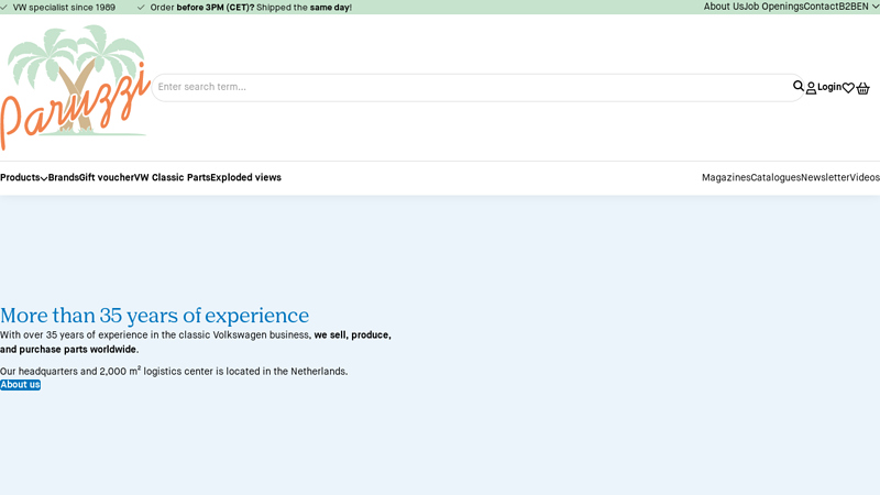 Paruzzi classic vw beetle car parts