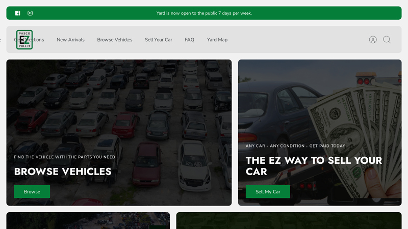 Pasco EZ Pull It used car parts tampa