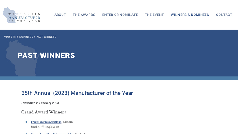 Past Winners wisconsin motor parts