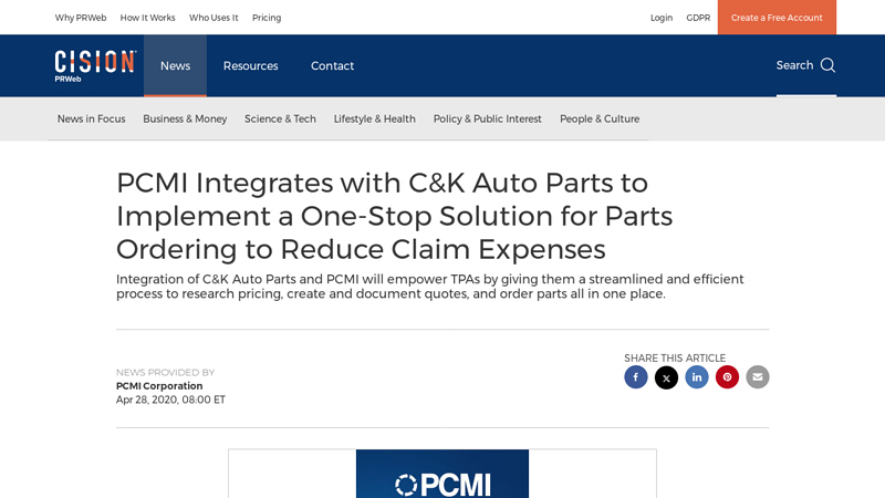 PCMI Integrates with C&K Auto Parts to Implement a One ... c&k auto parts
